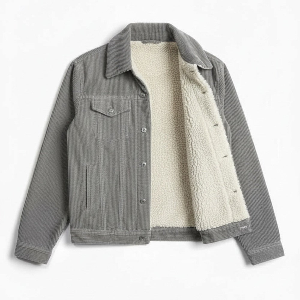Vintage High Sierra Corduroy Jacket | Sherpa Lined Trucker Coat | Small NWT